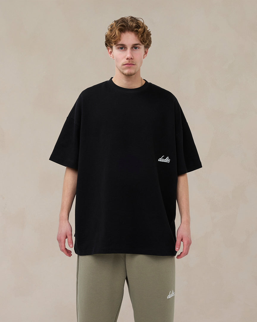 Signature Oversized T-Shirt Midnight Black – Dadés Official