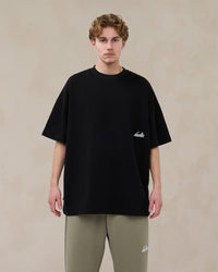 Signature oversized T-shirt Midnight Black