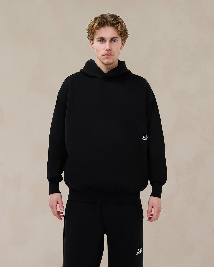 Signature Oversized Hoodie Midnight Black