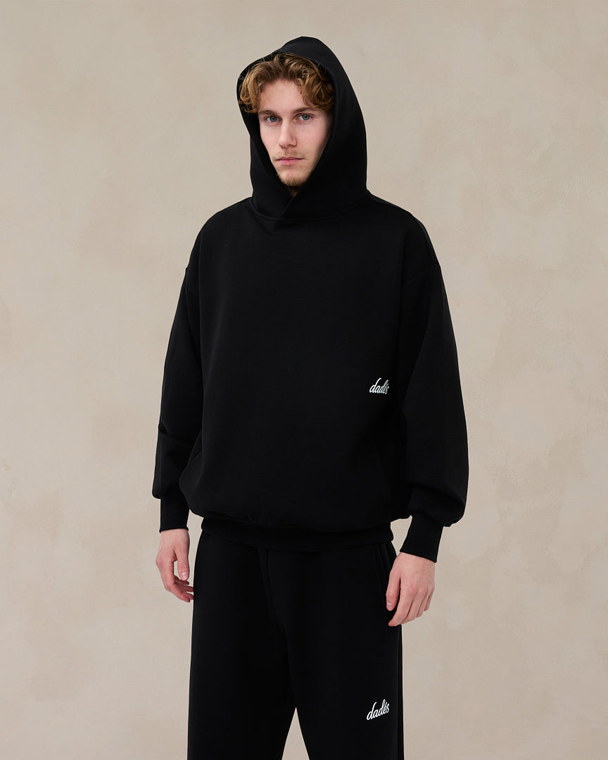 Signature Oversized Hoodie Midnight Black