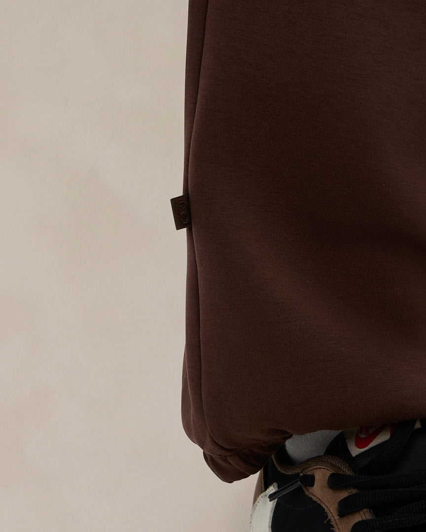 Signature Oversized Jogger Cacoa Brown