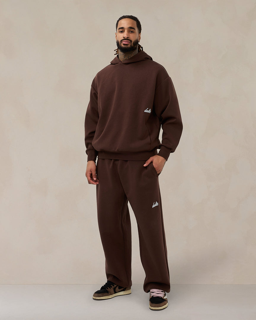 Signature Oversized Hoodie Cocoa Brown