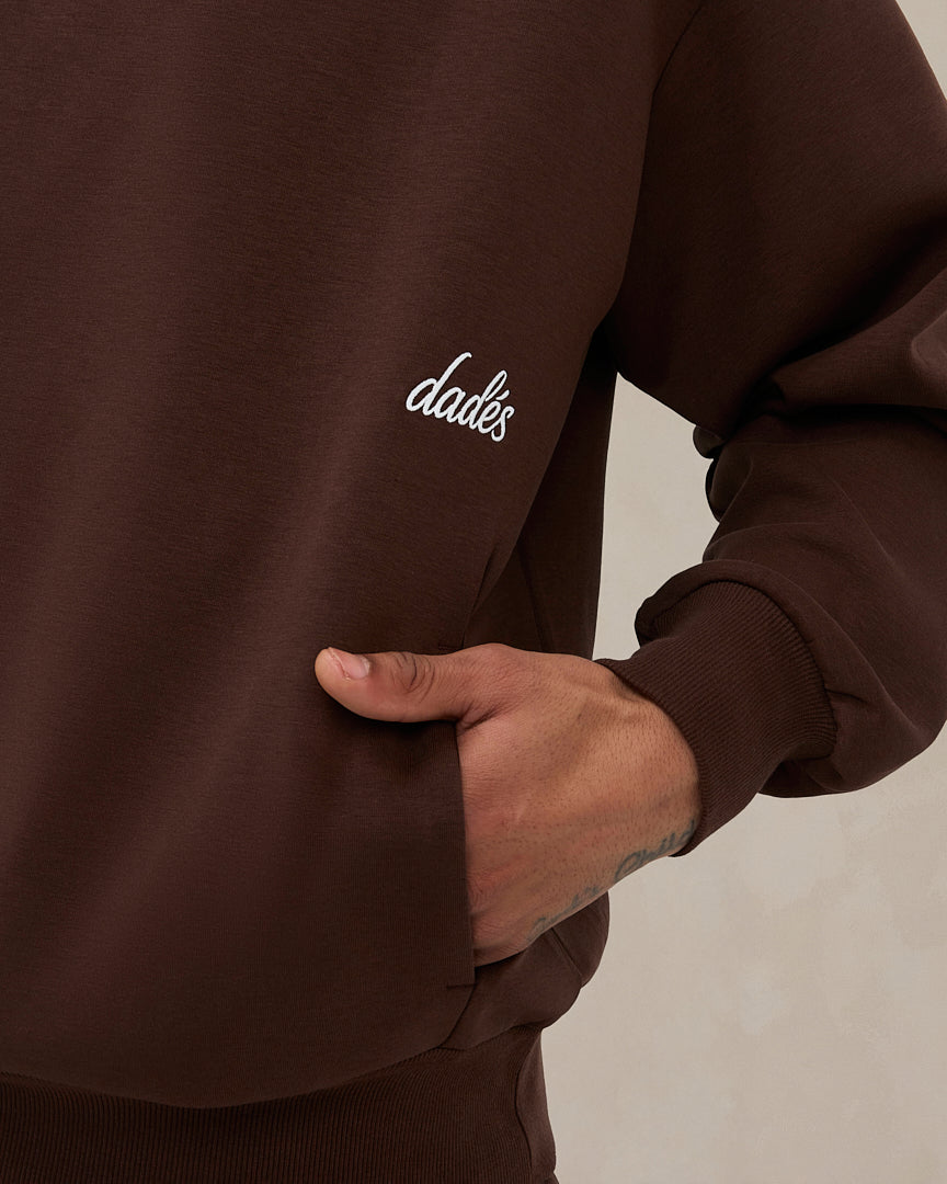 Signature Oversized Hoodie Cocoa Brown