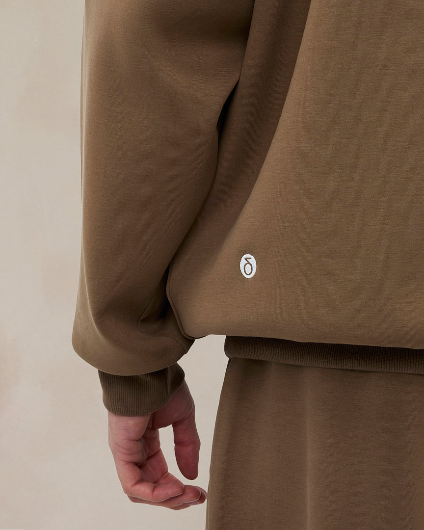 Signature Oversized Hoodie Desert Taupe