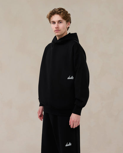 Signature Oversized Hoodie Midnight Black