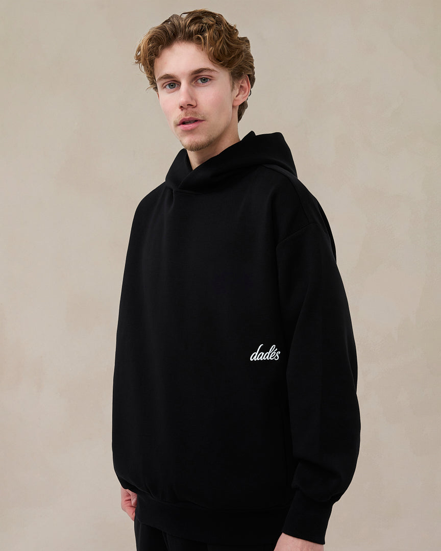 Signature Oversized Hoodie Midnight Black
