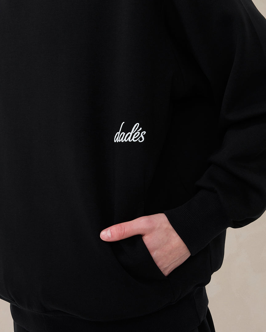 Signature Oversized Hoodie Midnight Black
