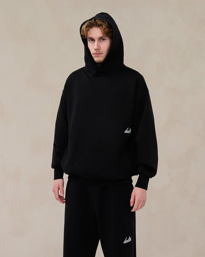 Signature Oversized Hoodie Midnight Black