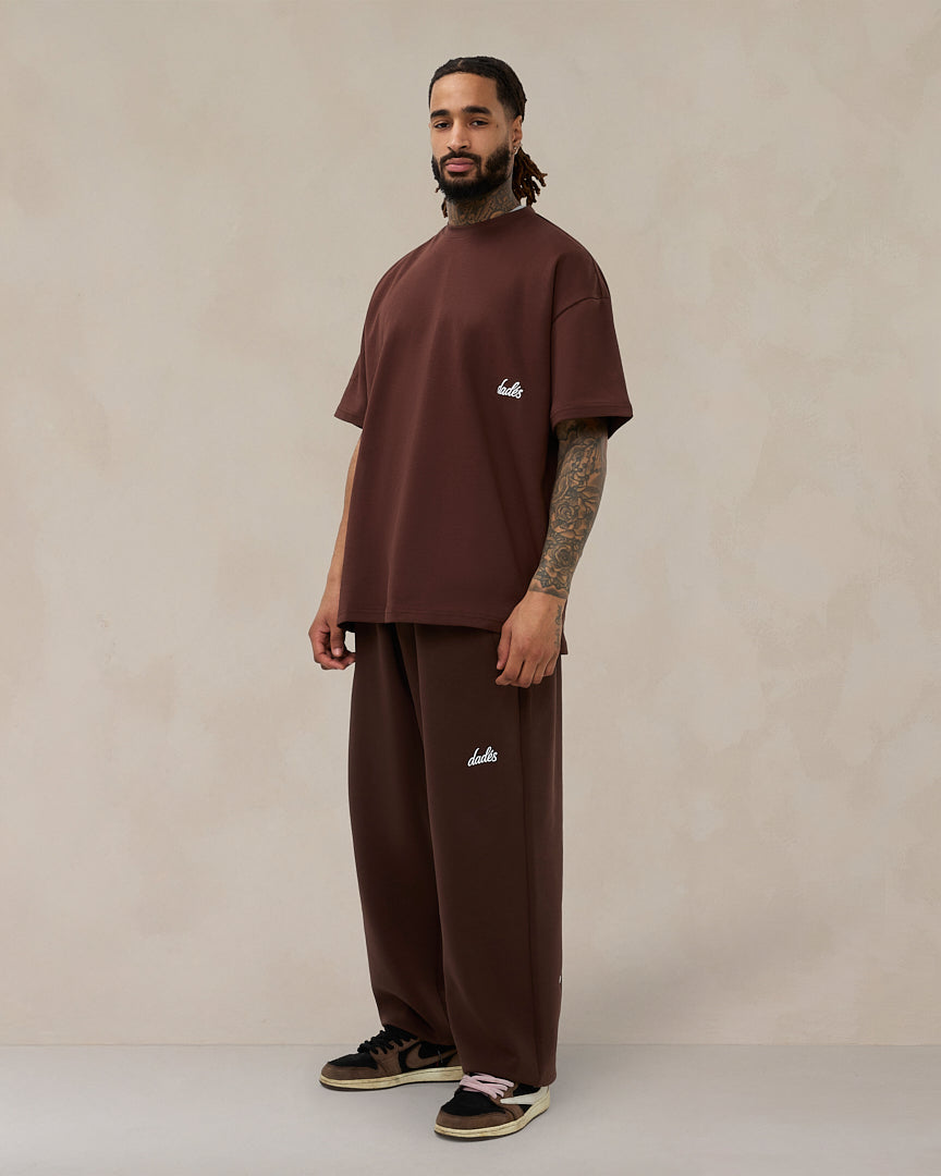 Signature Oversized Jogger Cacoa Brown