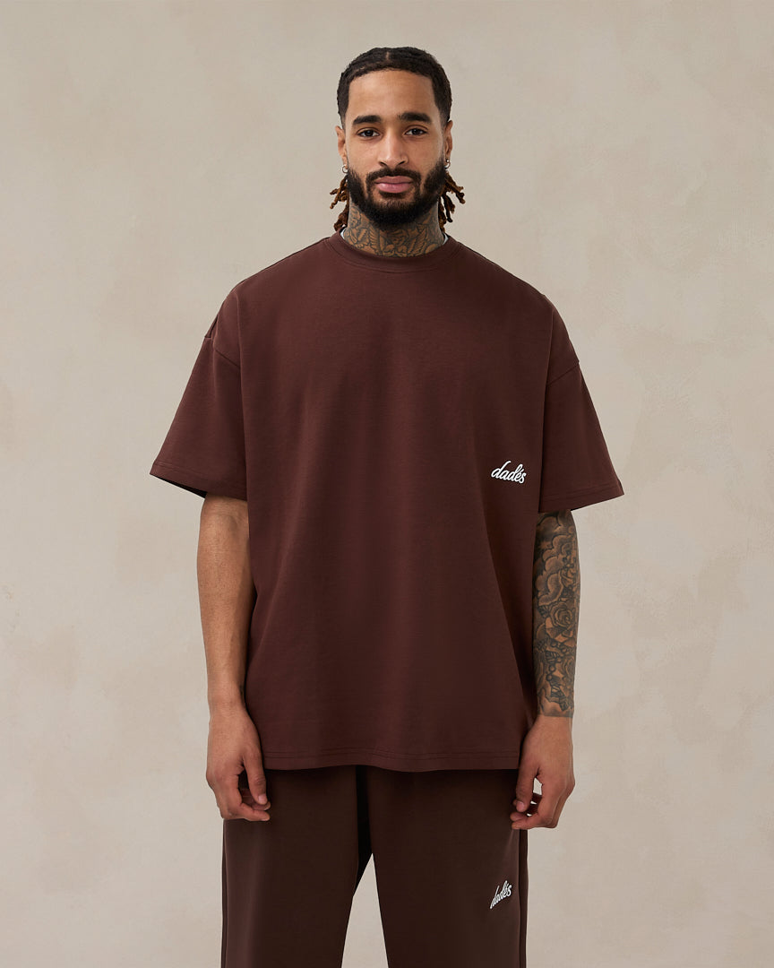 Signature Oversized T-Shirt Cocoa Brown – Dadés Official