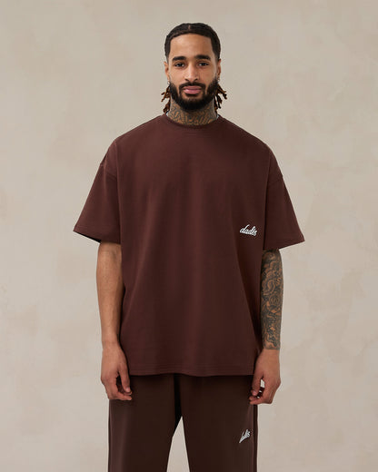 Signature Oversized T-Shirt Cocoa Brown