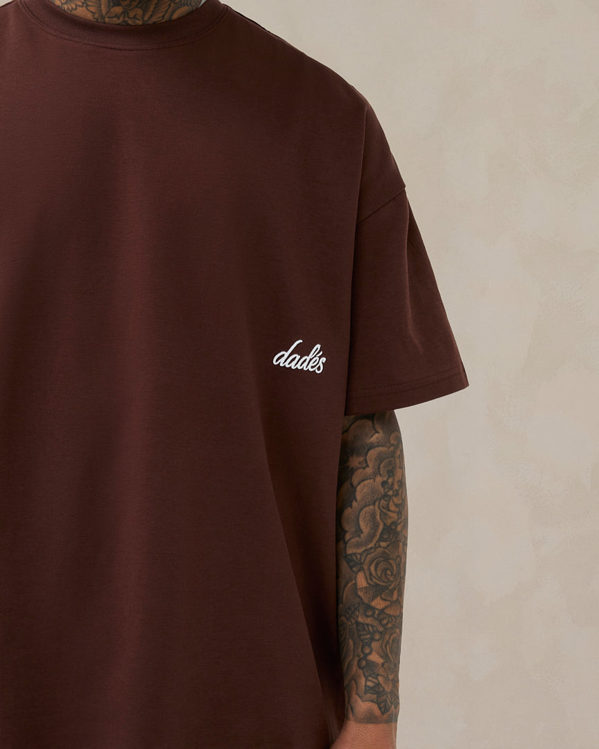 Signature Oversized T-Shirt Cocoa Brown – Dadés Official