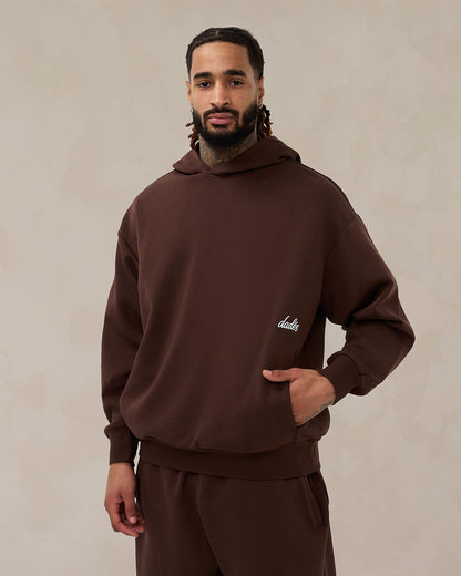 Signature Oversized Hoodie Cocoa Brown