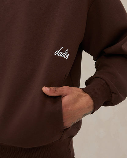 Signature Oversized Hoodie Cocoa Brown