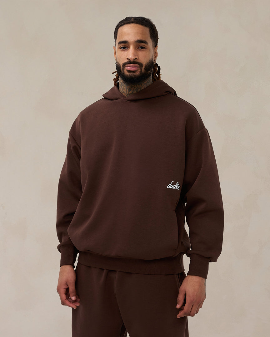 Signature Oversized Hoodie Cocoa Brown