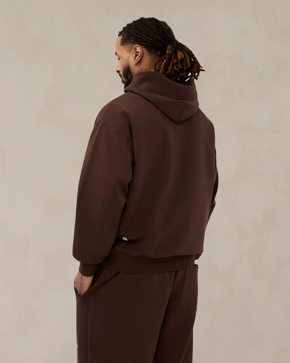 Signature Oversized Hoodie Cocoa Brown