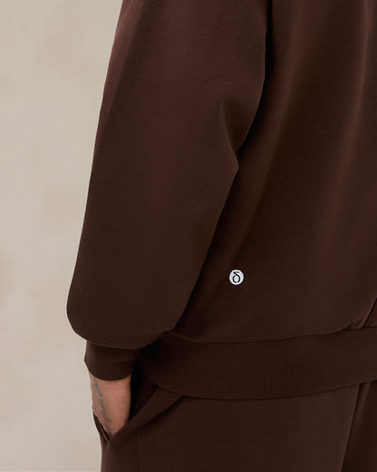 Signature Oversized Hoodie Cocoa Brown