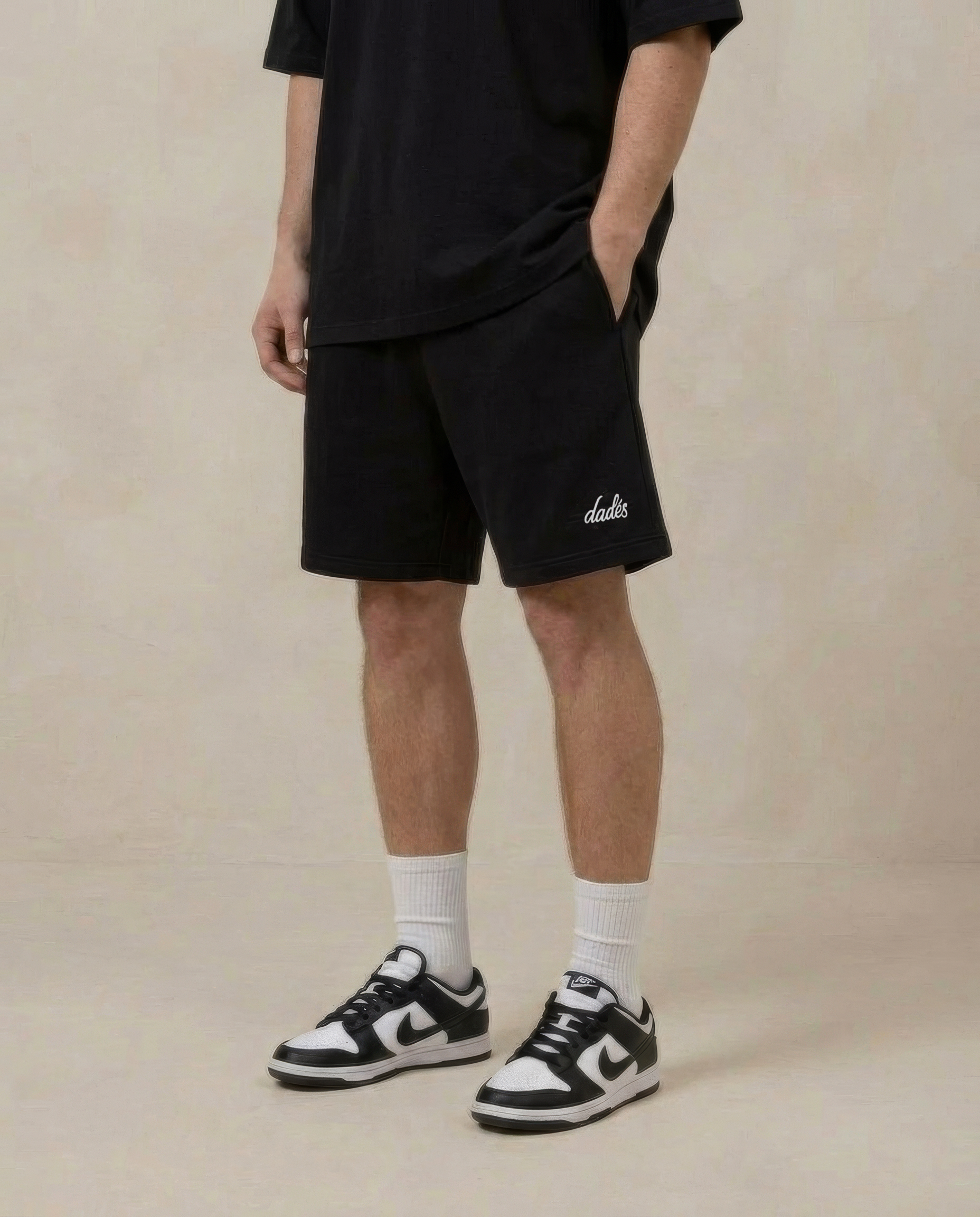 Signature Oversized Shorts Midnight Black